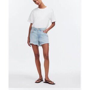 Madewell $78 Relaxed Mid-Length Denim Shorts in Wengler Wash Size 25 NO714